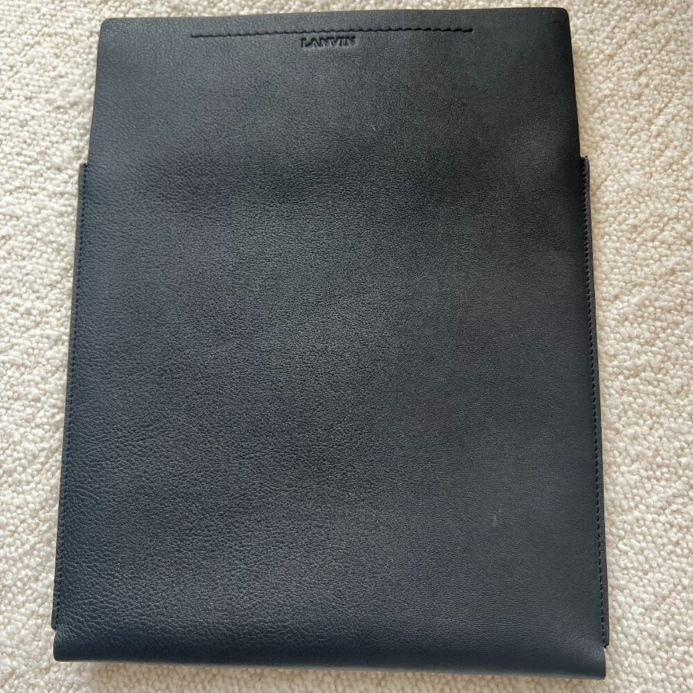 Lanvin Ipad Case Leather Navy